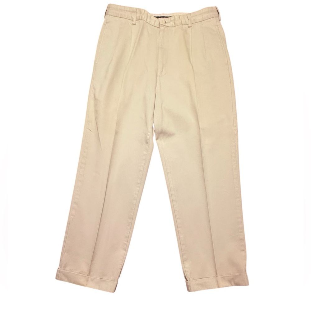 Vintage Polo by Ralph Lauren Cotton Light Khaki Golf Chinos Waist 35